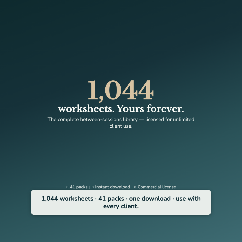 Life Coach Worksheets – 1000+ Interactive Client Tools, Auto-Scoring – Commercial License