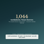 Life Coach Worksheets – 1000+ Interactive Client Tools, Auto-Scoring – Commercial License