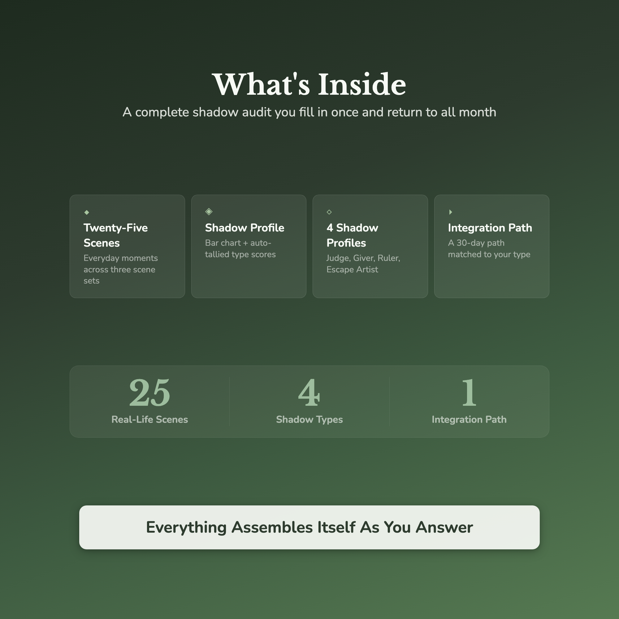 Shadow Work Quiz & Workbook – Which Shadow Is Running You – Interactive Self-Assessment