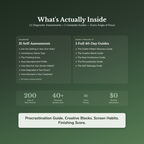Procrastination Workbook Bundle – Tabs to Finished Things – Interactive Digital Bundle