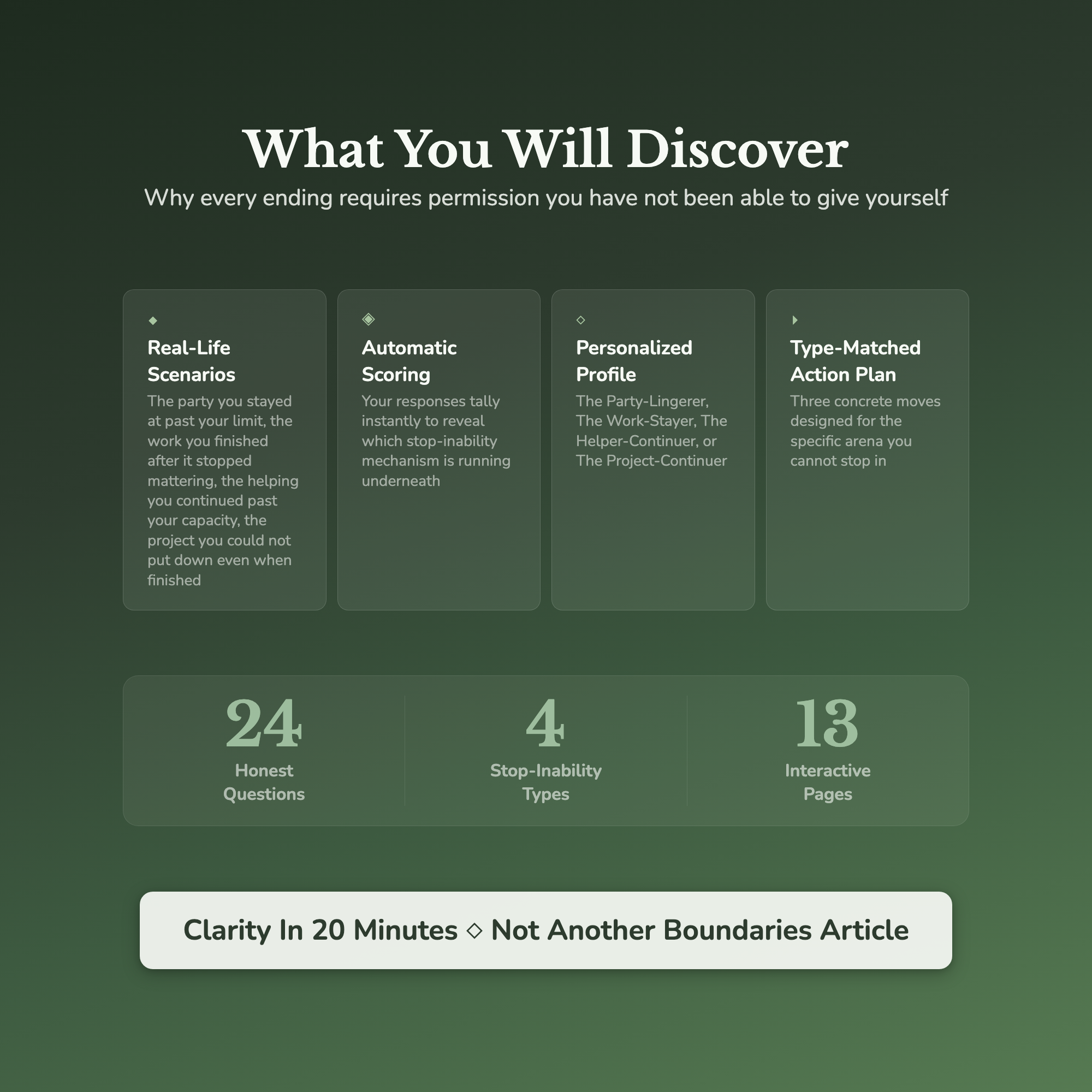 People Pleasing Quiz — what's inside (section breakdown)