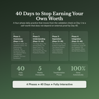 Self Worth Workbook & 40-Day Guide — what's inside (section breakdown)