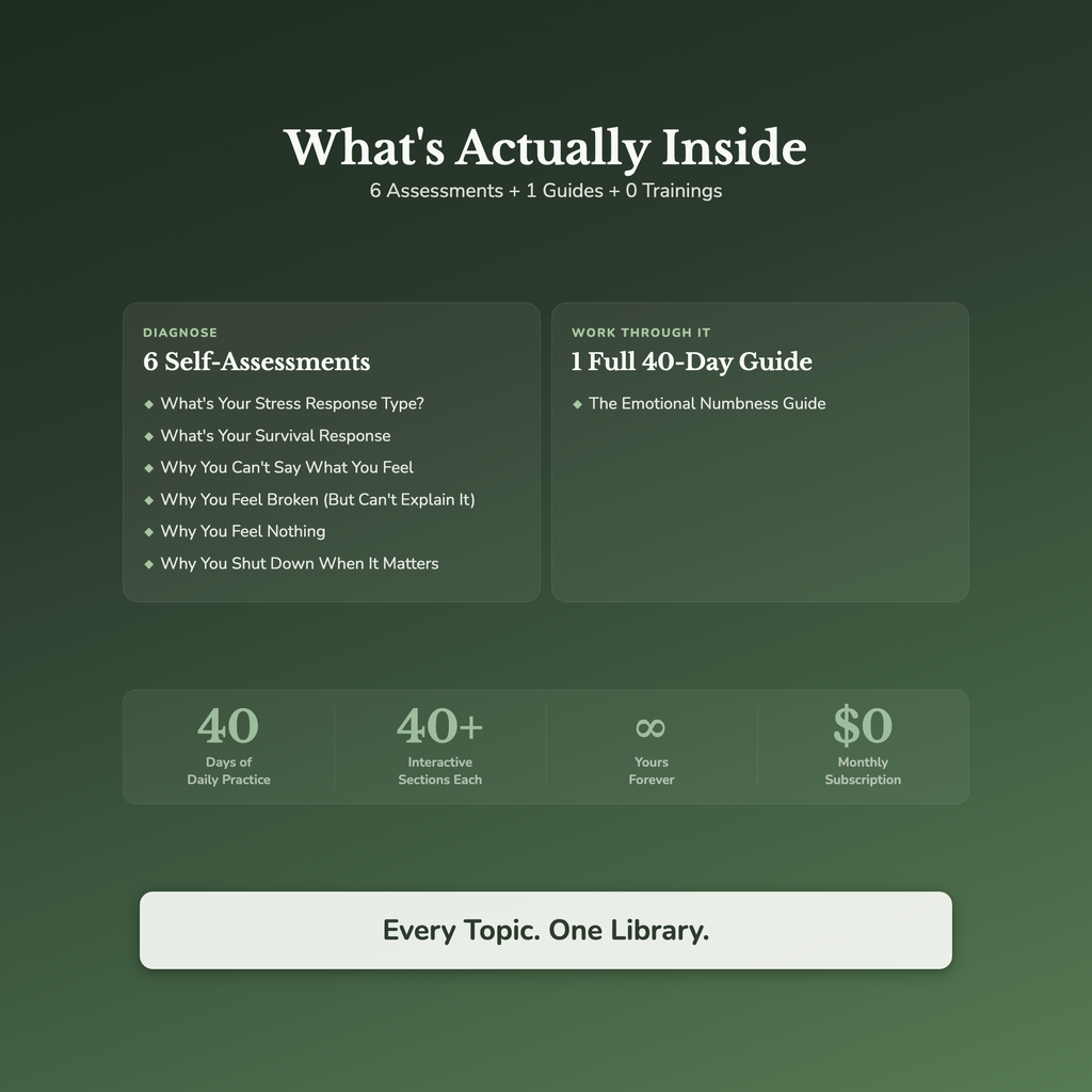 Emotional Numbness Bundle – Why You Feel Nothing Anymore – Interactive Digital Bundle