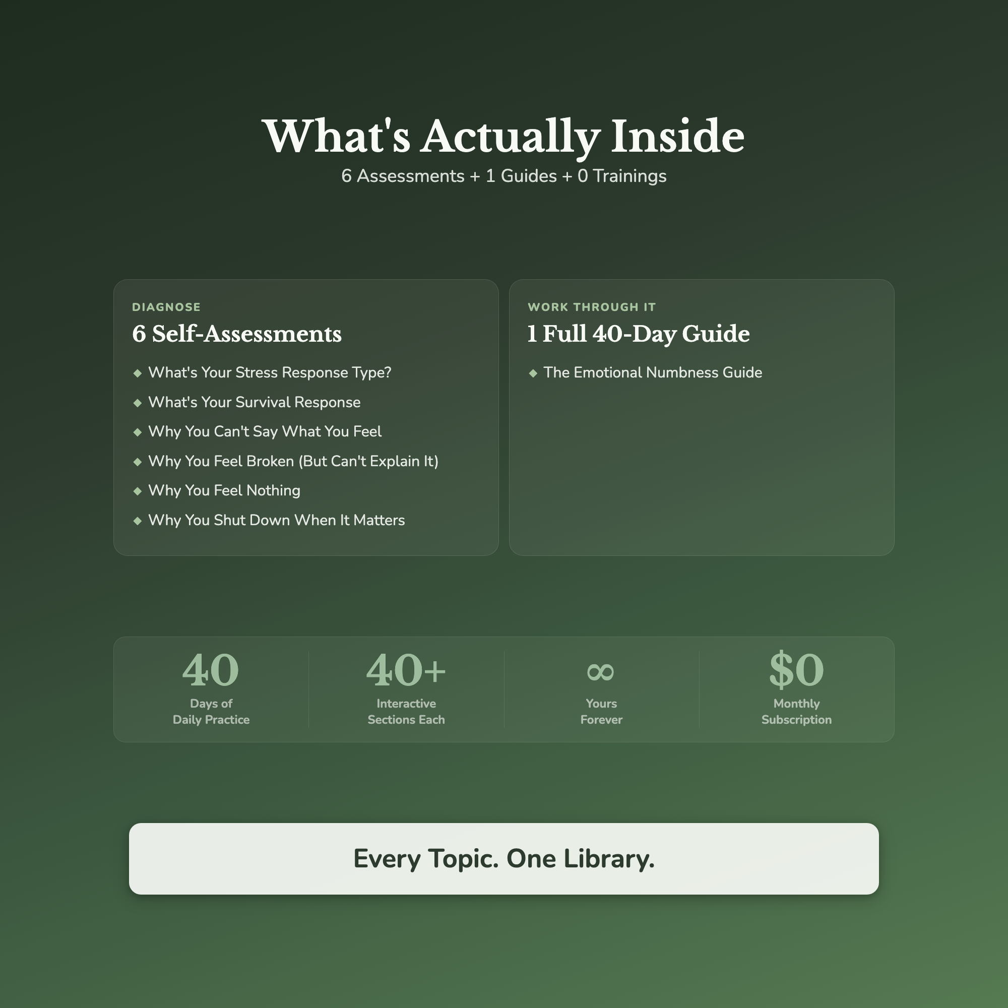 Emotional Numbness Bundle – Why You Feel Nothing Anymore – Interactive Digital Bundle