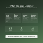 Get Over Your Ex Quiz — what's inside (section breakdown)