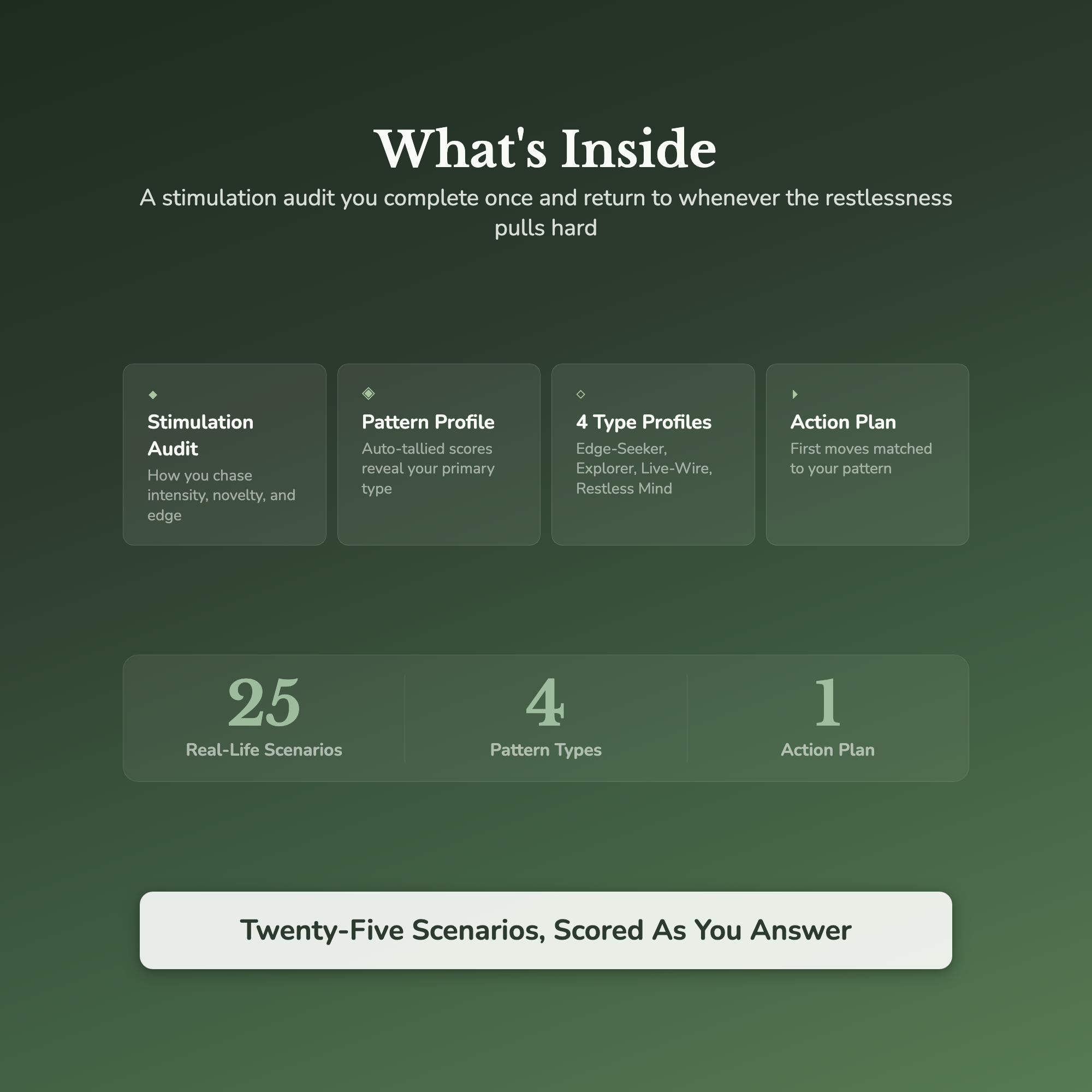 Sensation Seeking Quiz & Workbook – Calm Feels Like Boredom – Interactive Self-Assessment