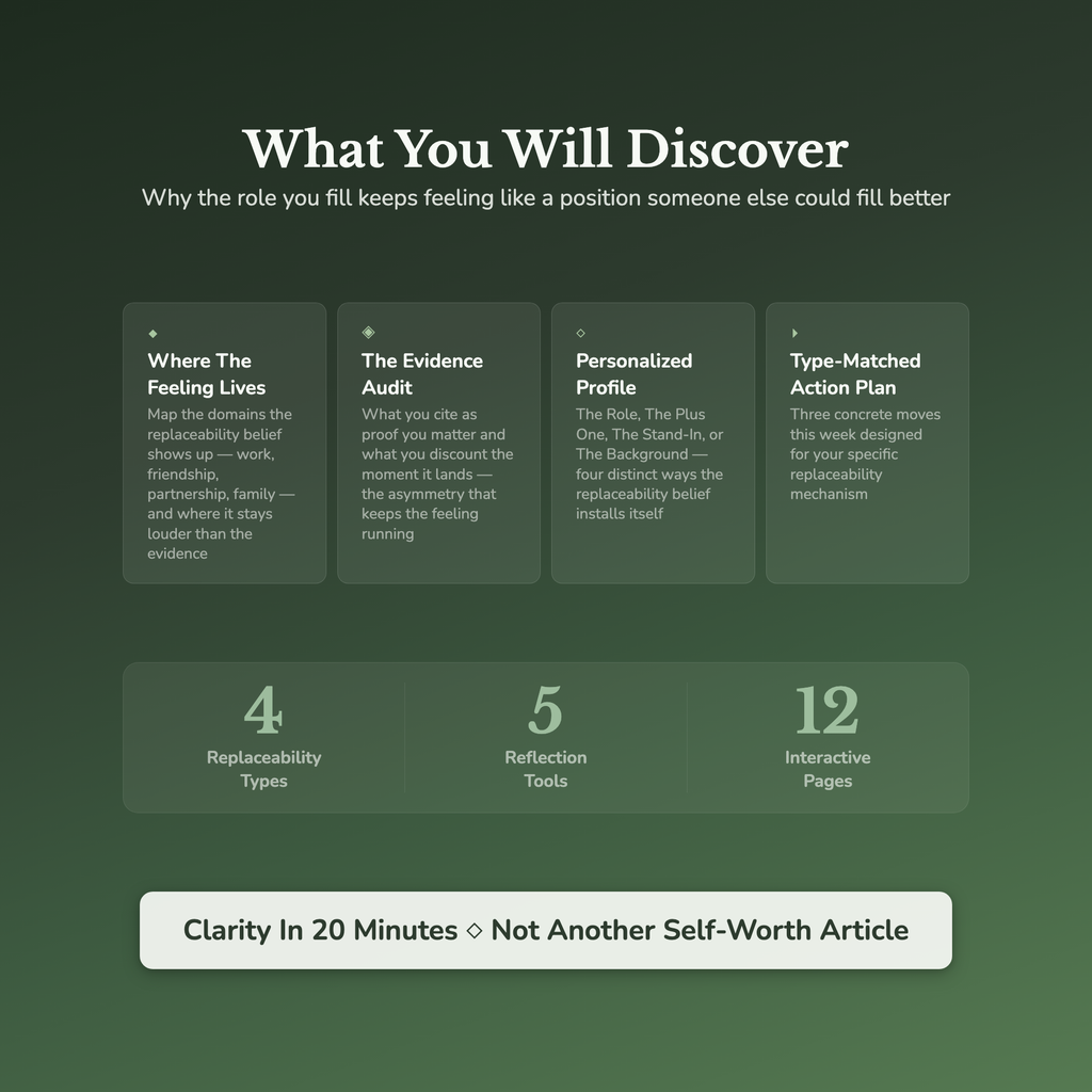 Self Worth Quiz — what's inside (section breakdown)