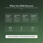 `Burnout Quiz — what's inside (section breakdown)