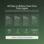 Self Trust Workbook & 40-Day Guide — what's inside (section breakdown)