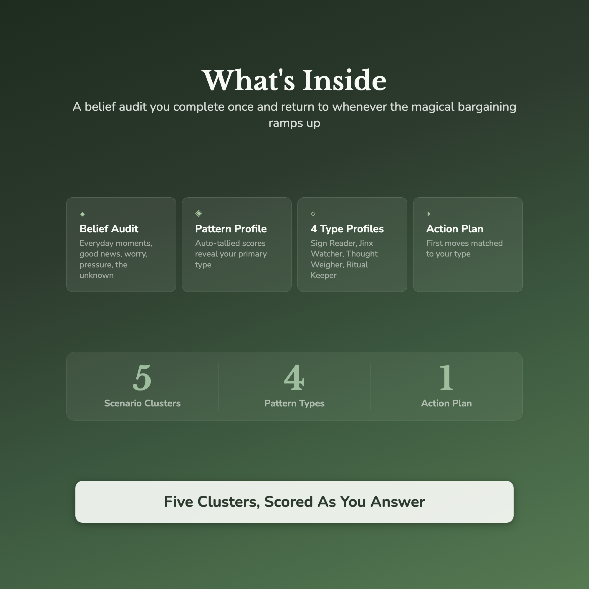 Magical Thinking Quiz & Workbook – Am I Superstitious? – Interactive Self-Assessment