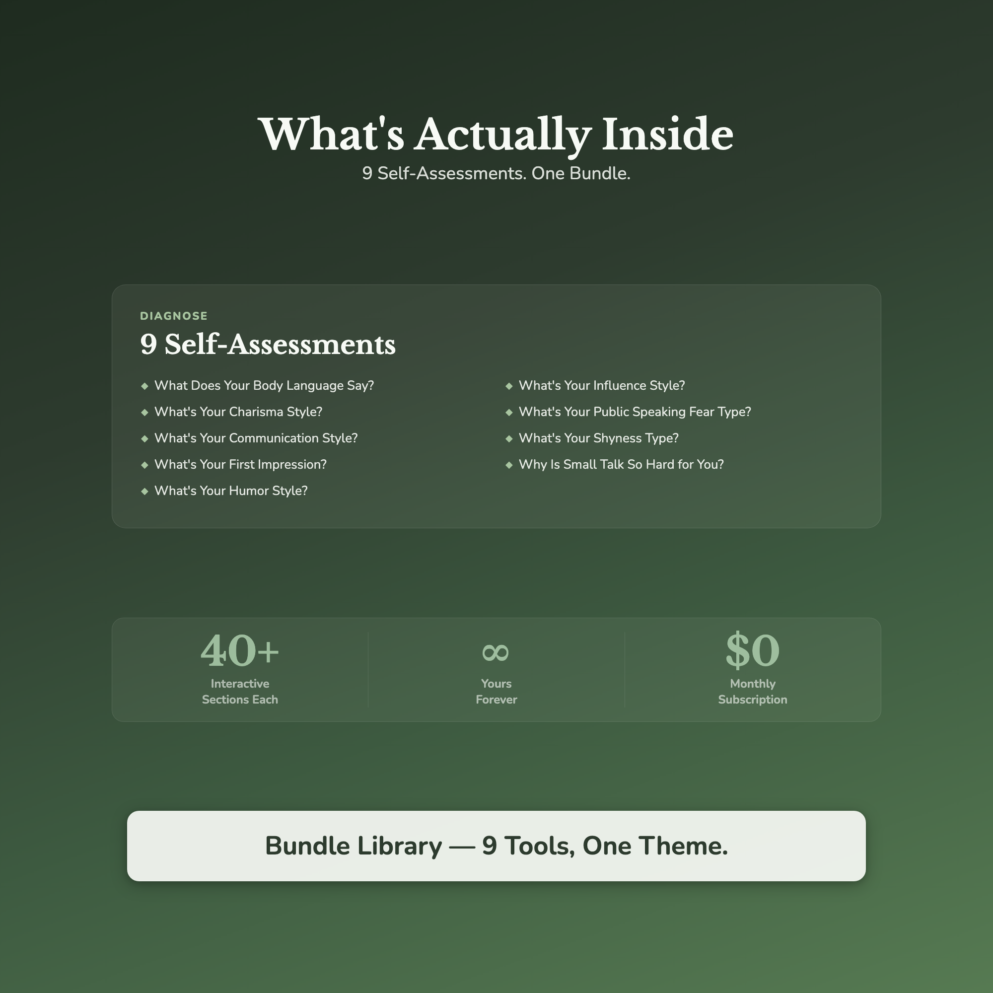 Social Skills Bundle – Charisma Small Talk Communication 9 Tools – Interactive Digital Bundle