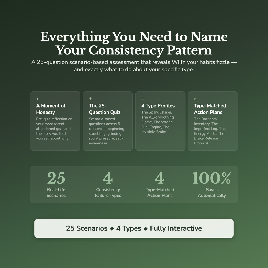Consistency Profile — what's inside (section breakdown)