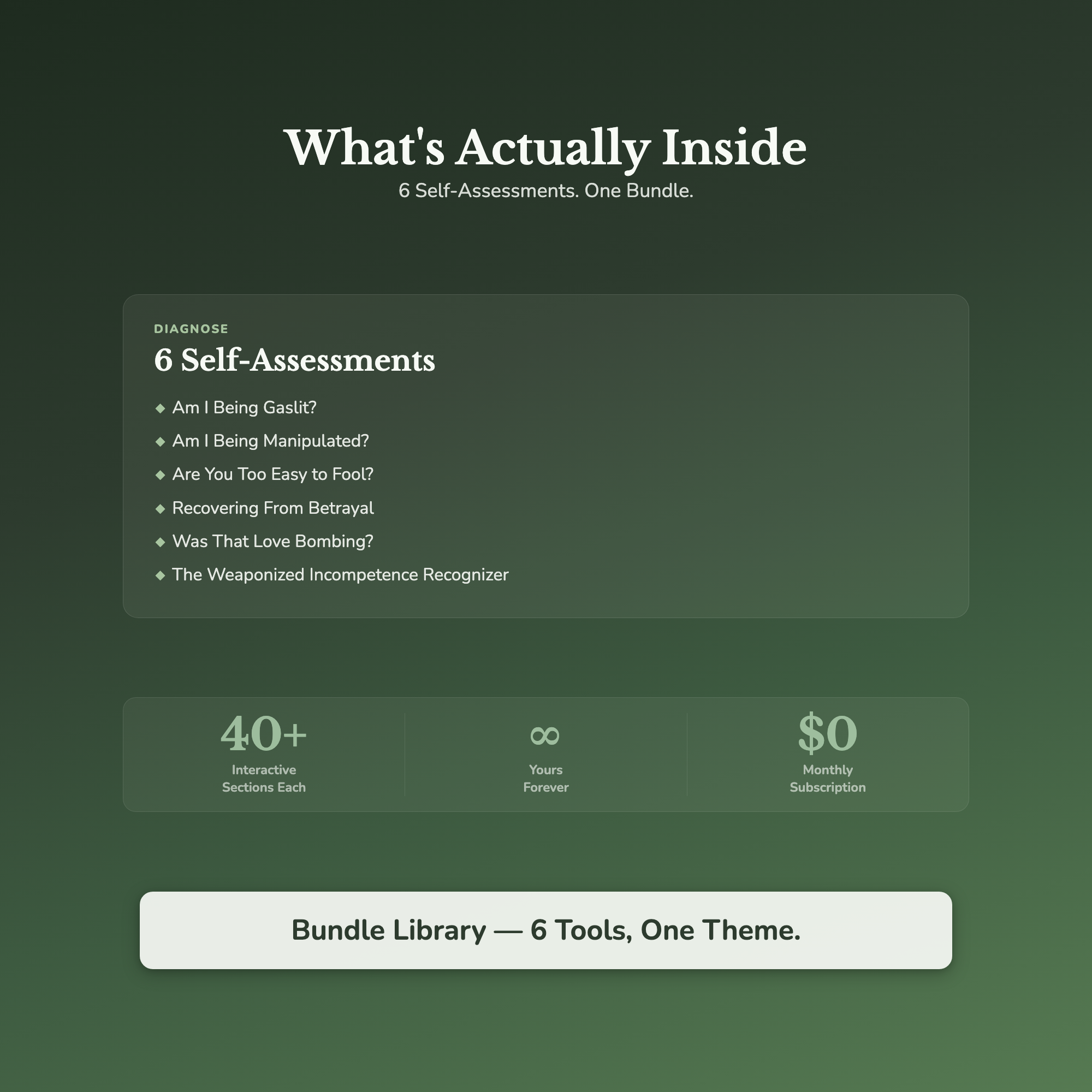 Manipulation Bundle – Am I Being Gaslit Self-Care Tools – Interactive Digital Bundle