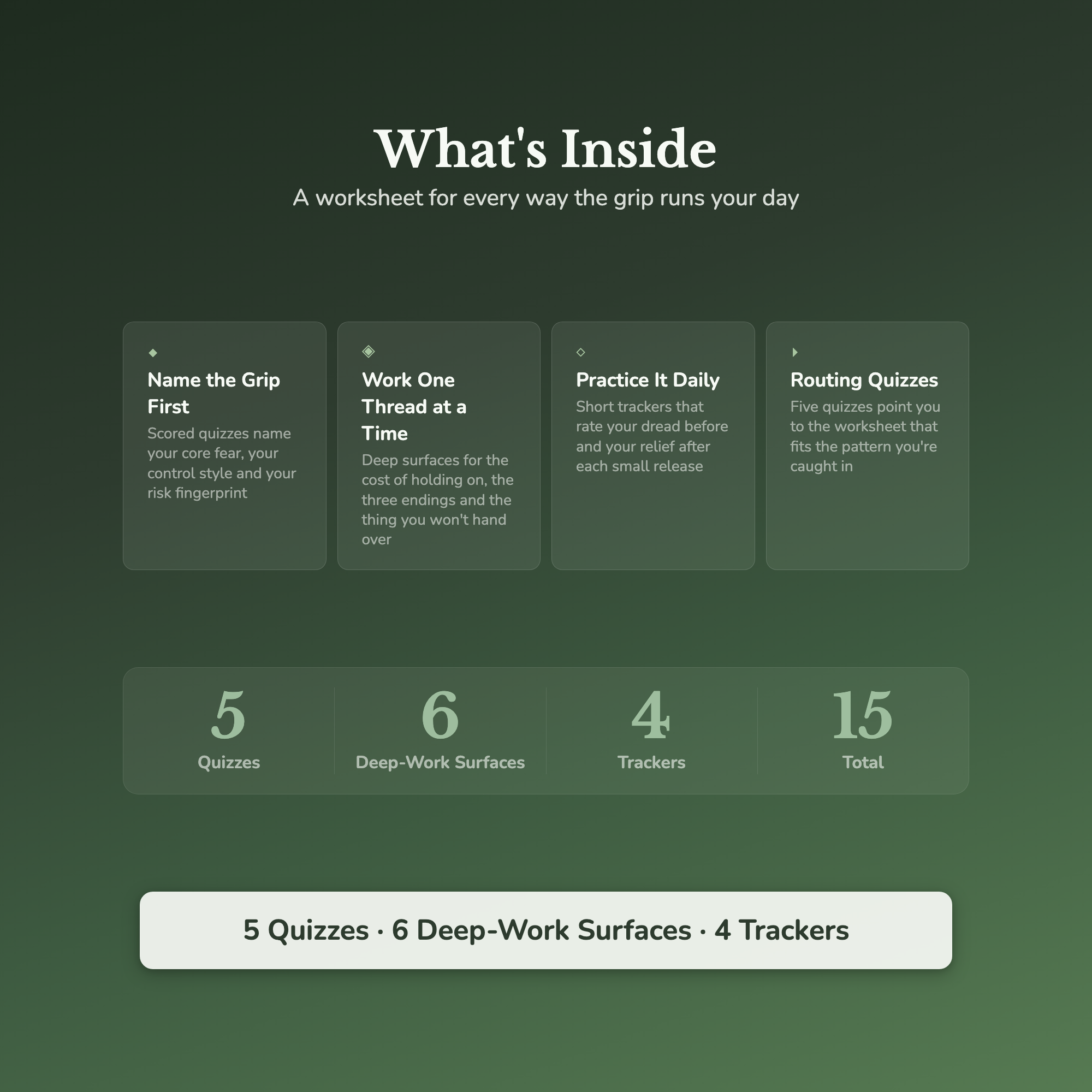 Control & Certainty Worksheets – Letting Go of Control, Uncertainty, Overplanning – Interactive Worksheets Bundle