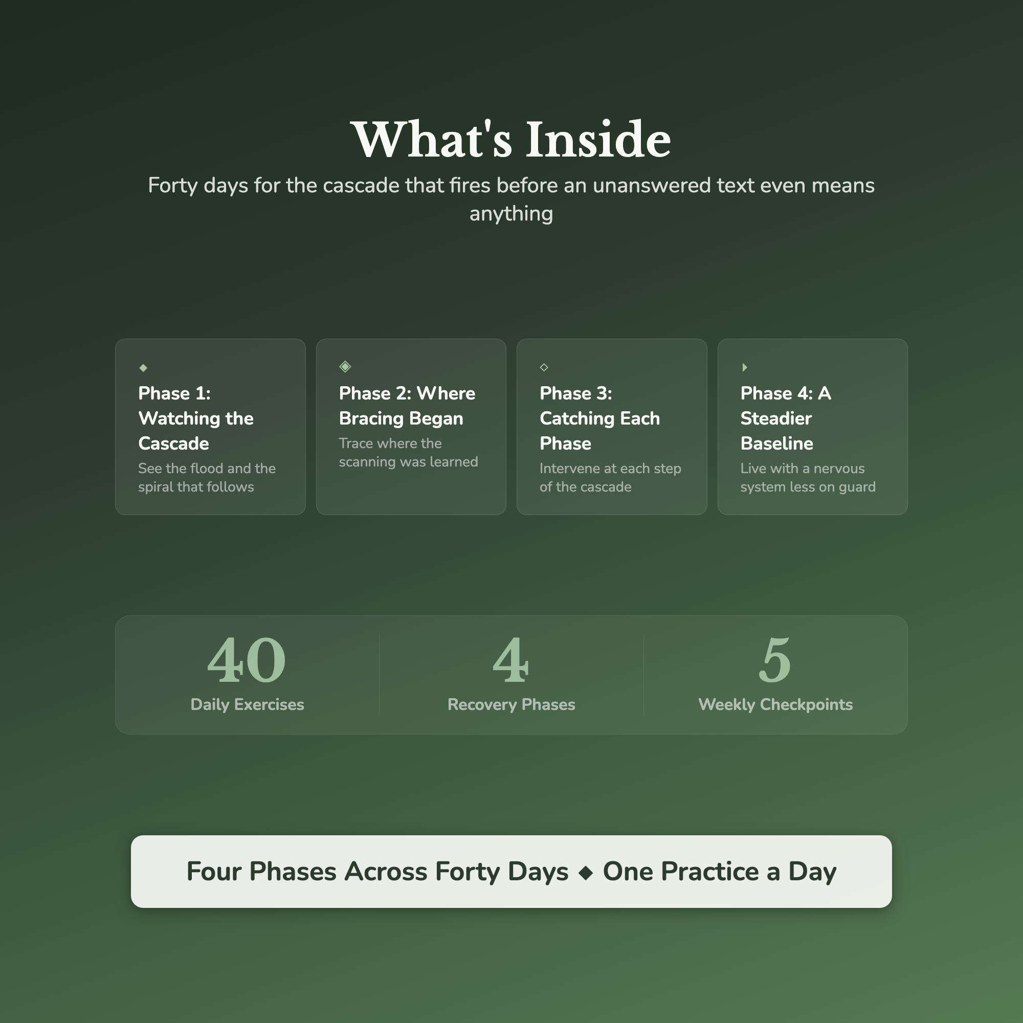 Rejection Workbook & 40-Day Journal – Steady the Cascade – Interactive Digital Guide