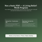 Money Mindset Workbook & 40-Day Guide — interactive features and tools
