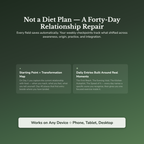 Emotional Eating Workbook & 40-Day Guide — interactive features and tools