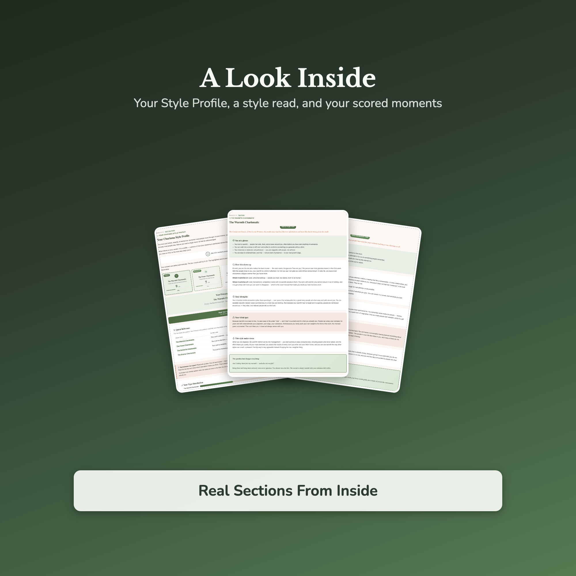 Charisma Quiz & Workbook – What Style of Magnetism Is Yours – Interactive Self-Assessment