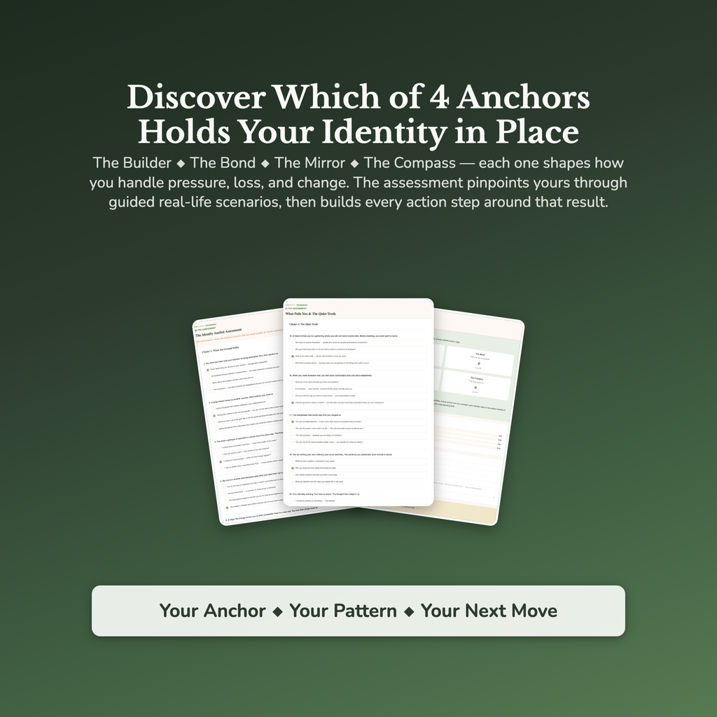 Identity Anchor Profile — sample result and action plan