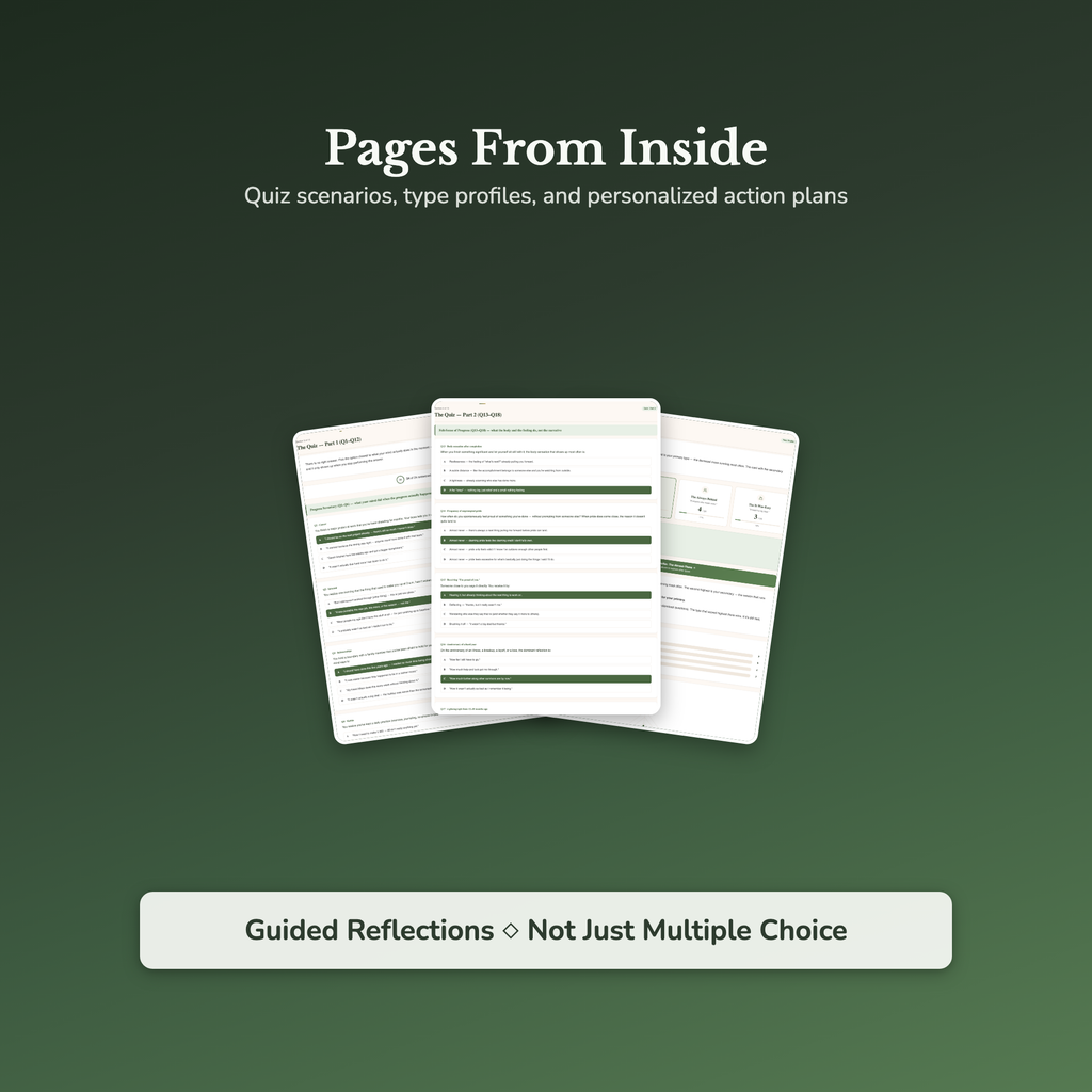 Imposter Syndrome Quiz — sample result and action plan