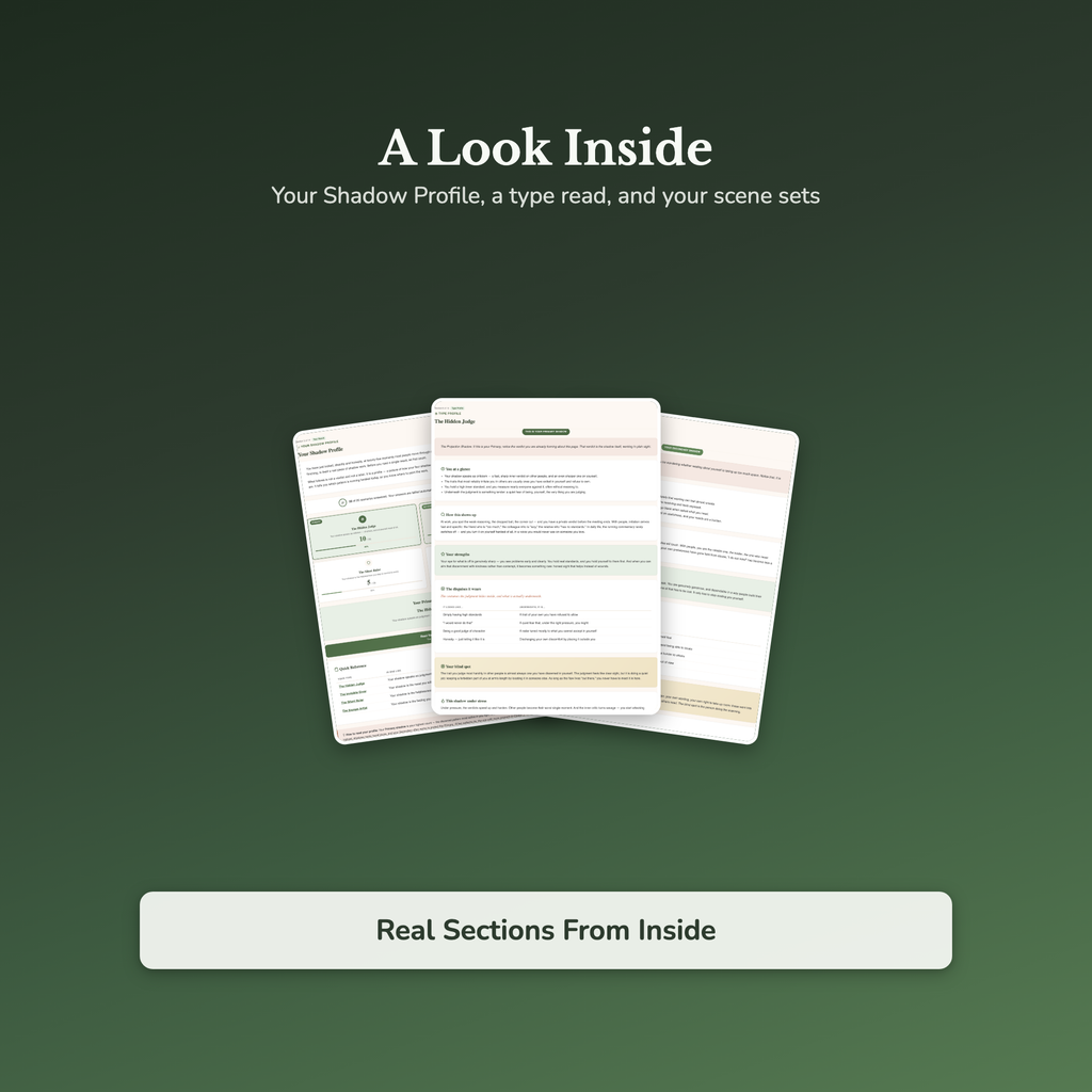 Shadow Work Quiz & Workbook – Which Shadow Is Running You – Interactive Self-Assessment