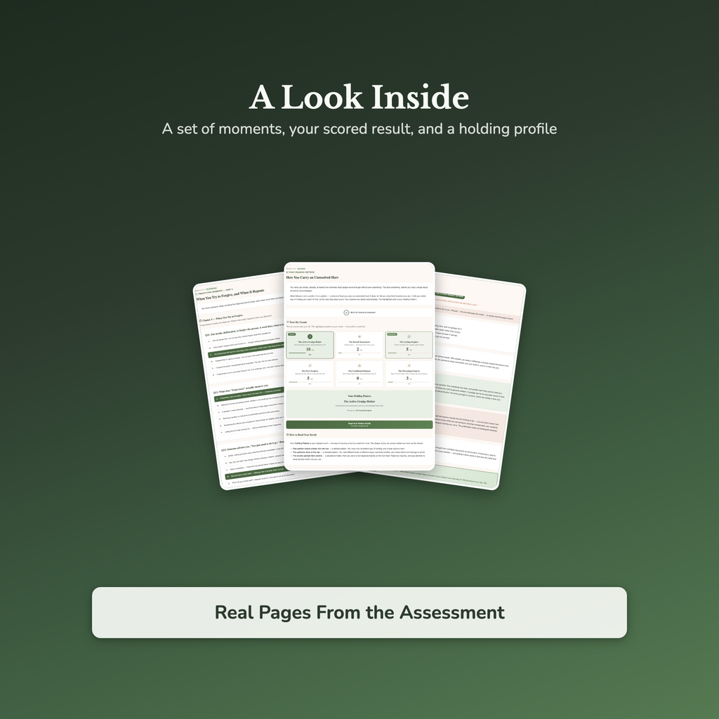 Letting Go Quiz & Workbook – What Are You Still Holding – Interactive Self-Assessment