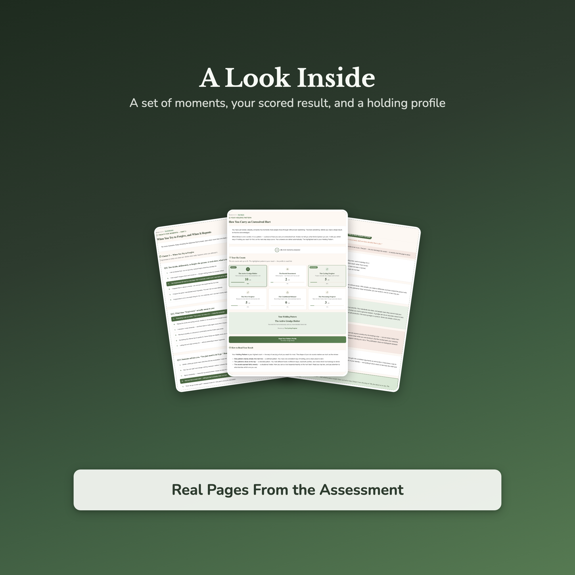 Letting Go Quiz & Workbook – What Are You Still Holding – Interactive Self-Assessment