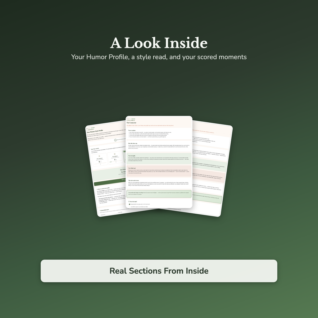 Humor Style Quiz & Workbook – What Are Your Jokes Doing? – Interactive Self-Assessment