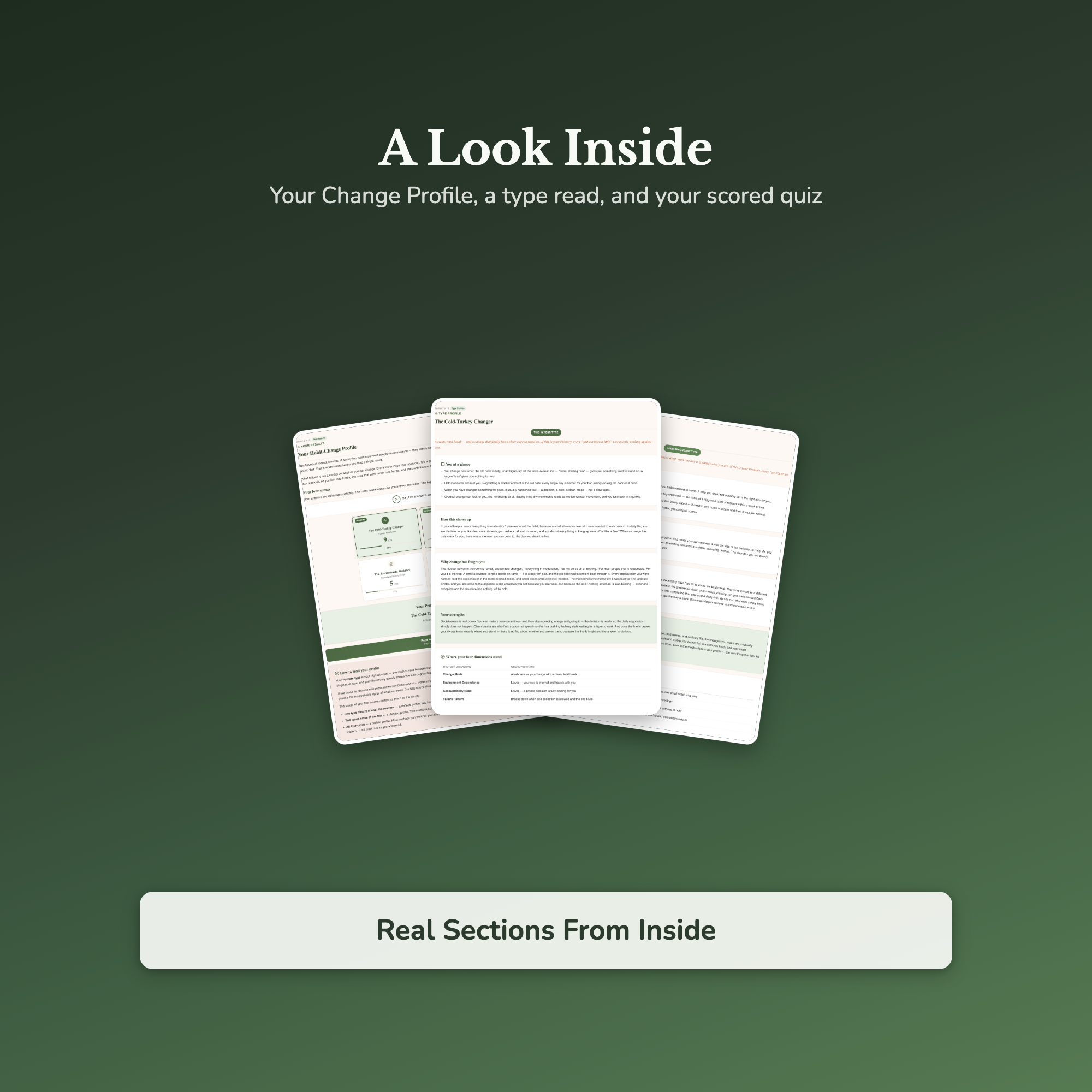 Habit Change Quiz & Workbook – Why Every Method Fails You – Interactive Self-Assessment