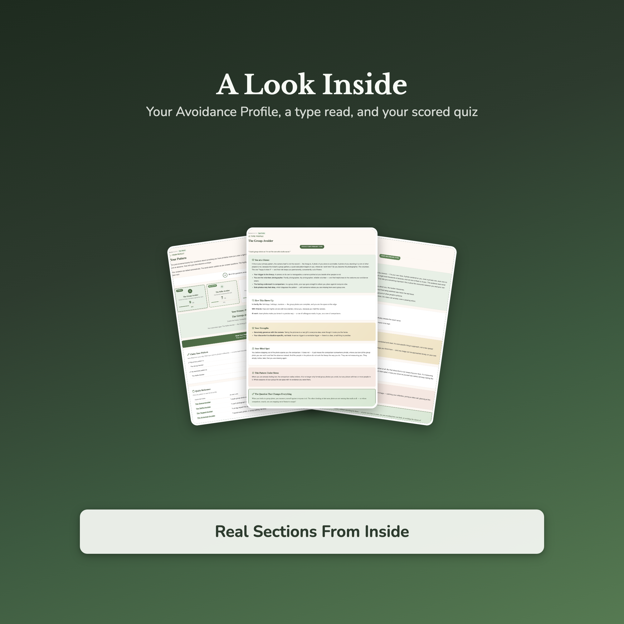 Body Image Quiz & Workbook – Why You Hide From the Camera – Interactive Self-Assessment