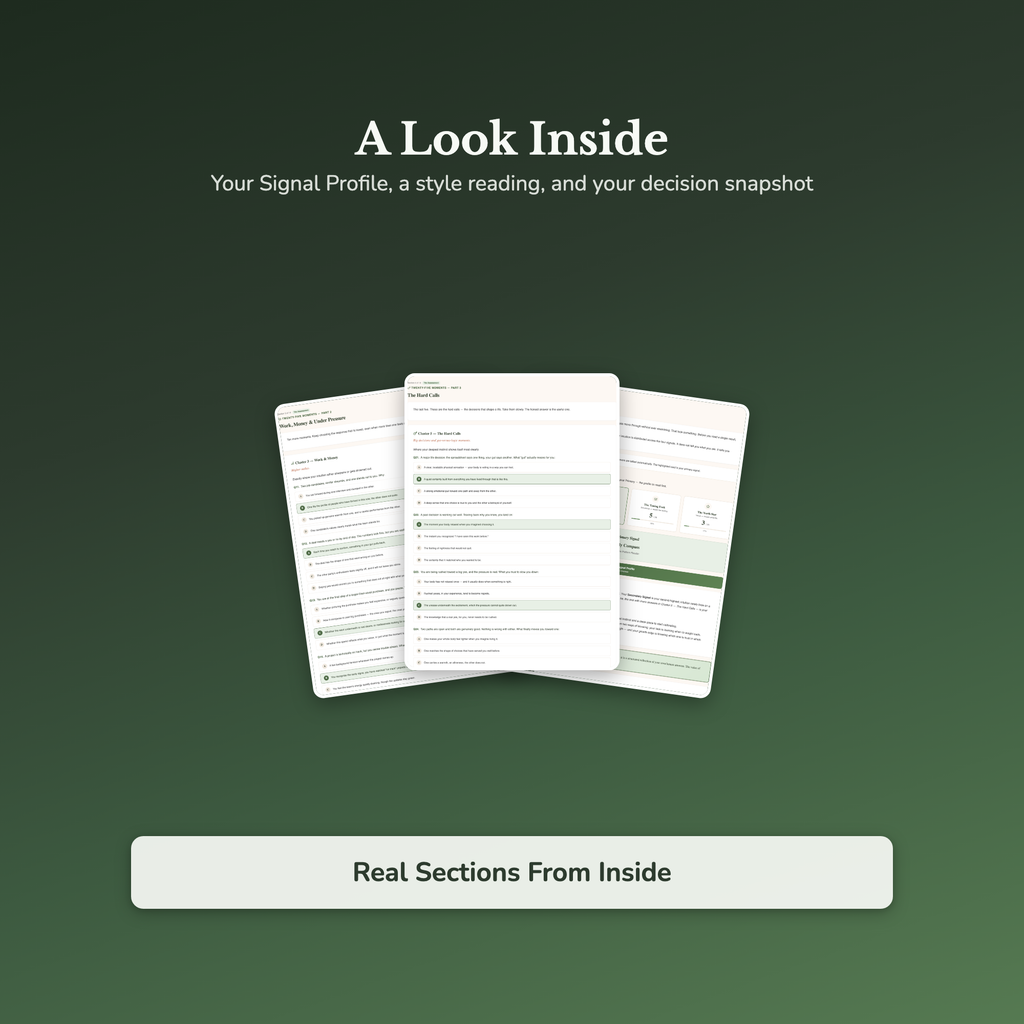 Intuition Quiz & Workbook – Is It My Gut or My Fear? – Interactive Self-Assessment