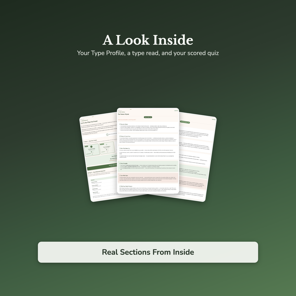 Spiritual Type Quiz & Workbook – How Meaning Reaches You – Interactive Self-Assessment