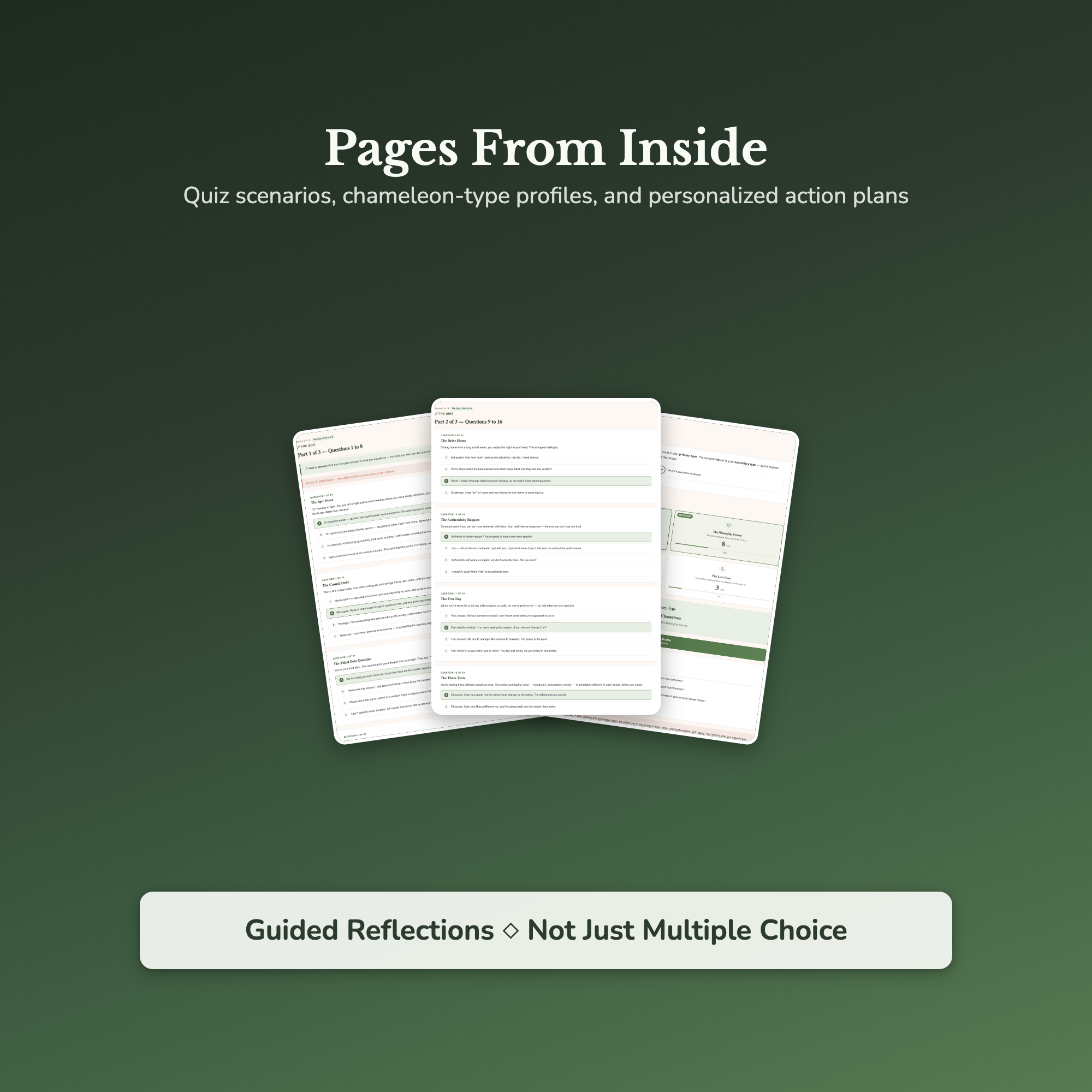People Pleaser Quiz — sample result and action plan