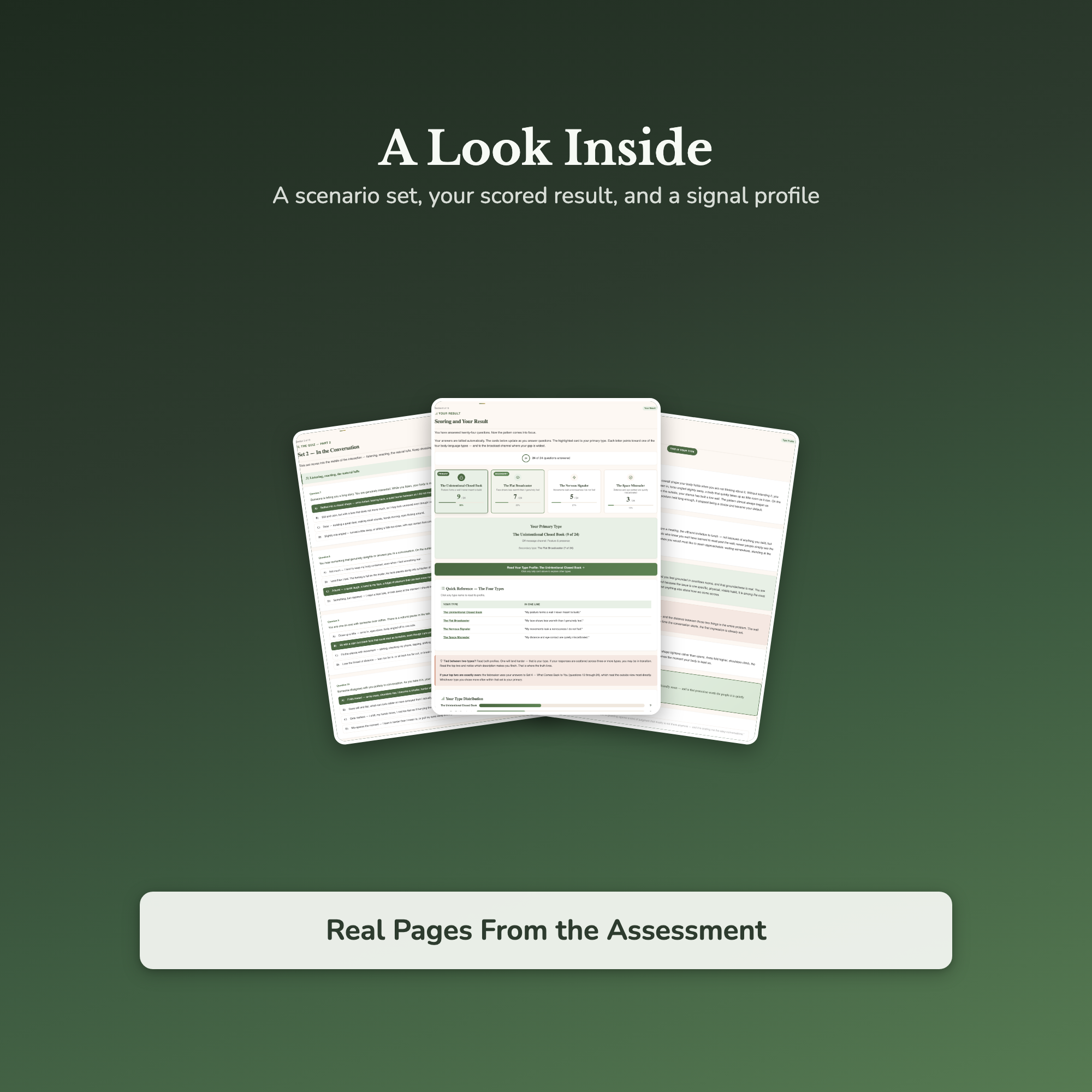 Body Language Quiz & Workbook – Why People Read You Wrong – Interactive Self-Assessment