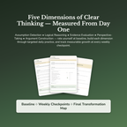 Critical Thinking Workbook & Training — sample result and action plan