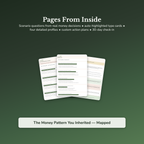 Money Pattern Profile — sample result and action plan