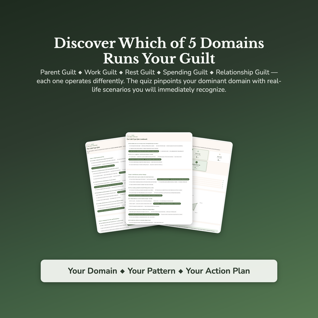 Guilt Type Profile — sample result and action plan