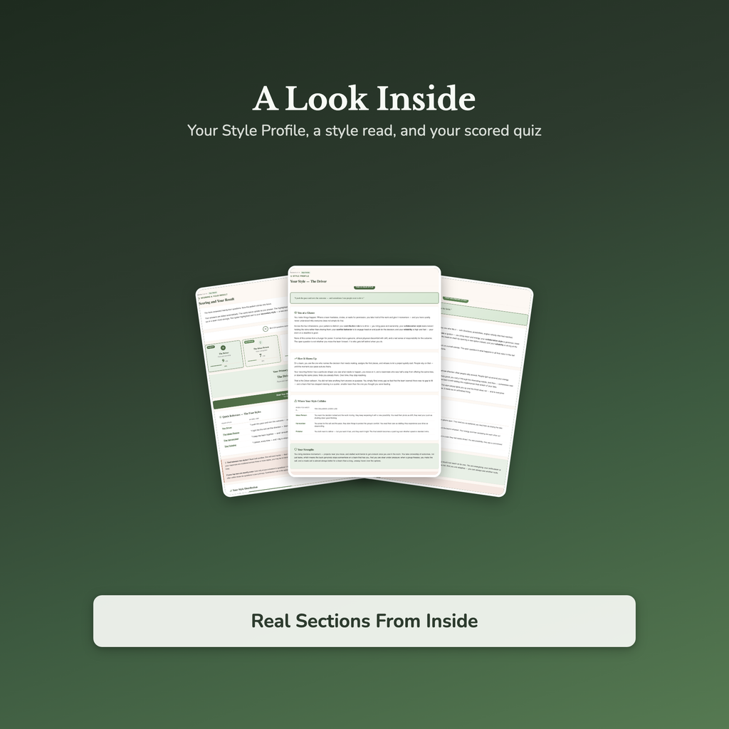Team Player Quiz & Workbook – Same Role Keeps Finding You – Interactive Self-Assessment