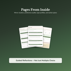 Personality Quiz — sample result and action plan