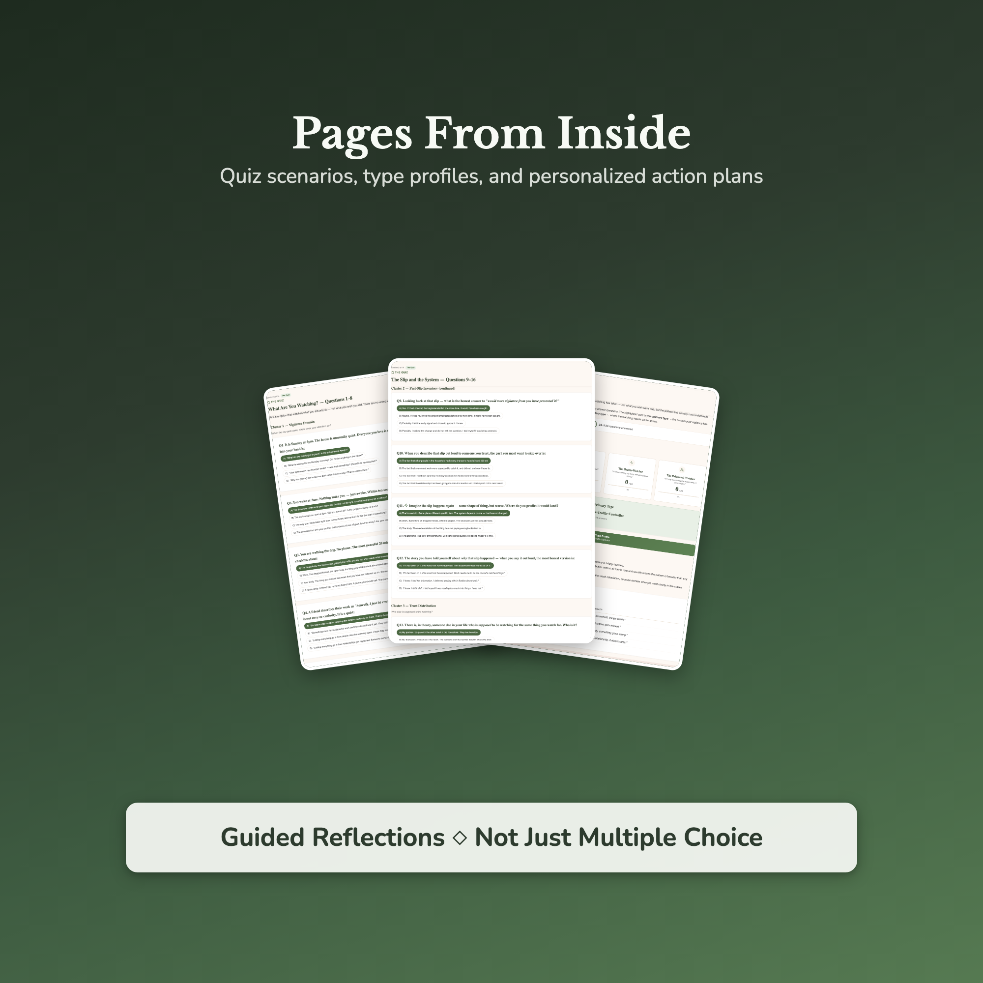 Mental Load Quiz — sample result and action plan