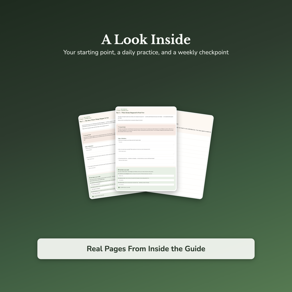 Agency Workbook & 40-Day Journal – Reclaim Your Choices – Interactive Digital Guide