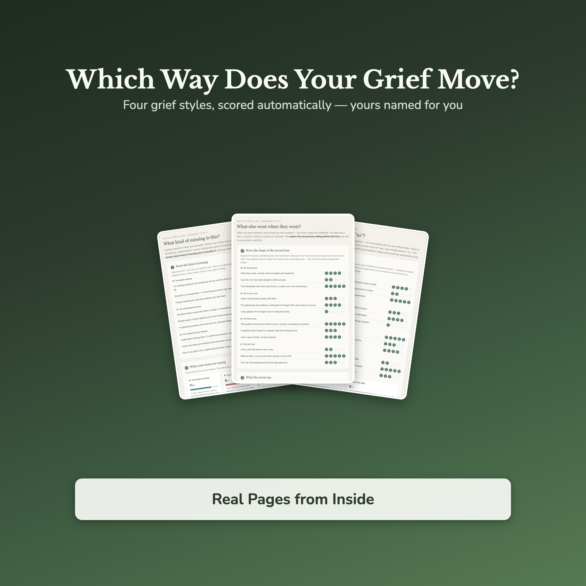 Grief Journal Worksheets – Loss, Missing Them, Mourning, Bereavement – Interactive Worksheets Bundle