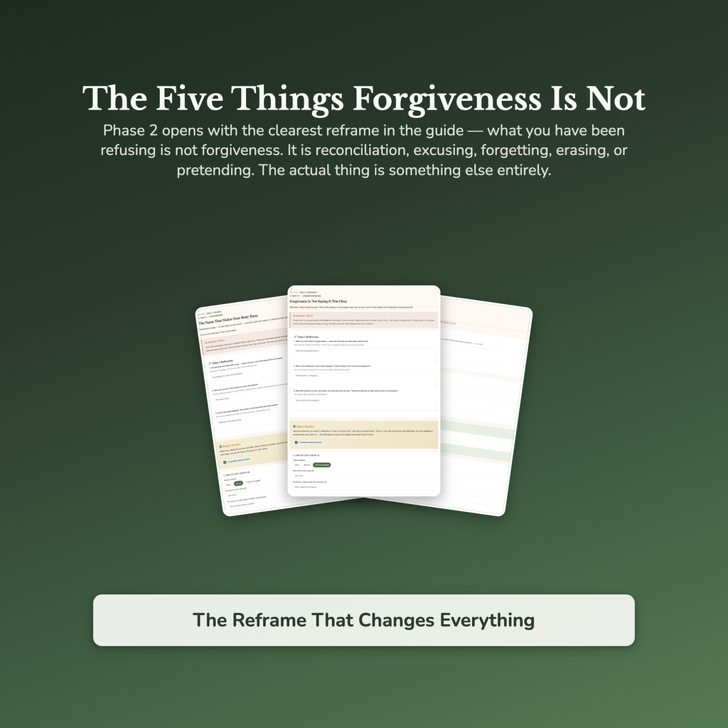 Forgiveness Workbook & 40-Day Guide — sample result and action plan