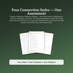 Connection Style Profile — sample result and action plan