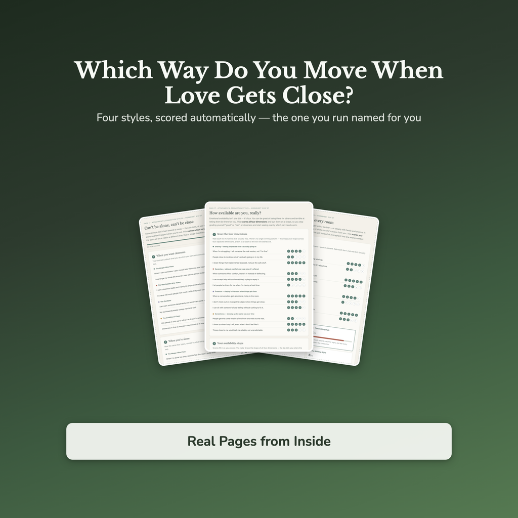 Attachment Style Worksheets – Anxious & Avoidant, Fear of Closeness, Intimacy – Interactive Worksheets Bundle