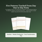 Self Worth Workbook & 40-Day Guide — sample result and action plan
