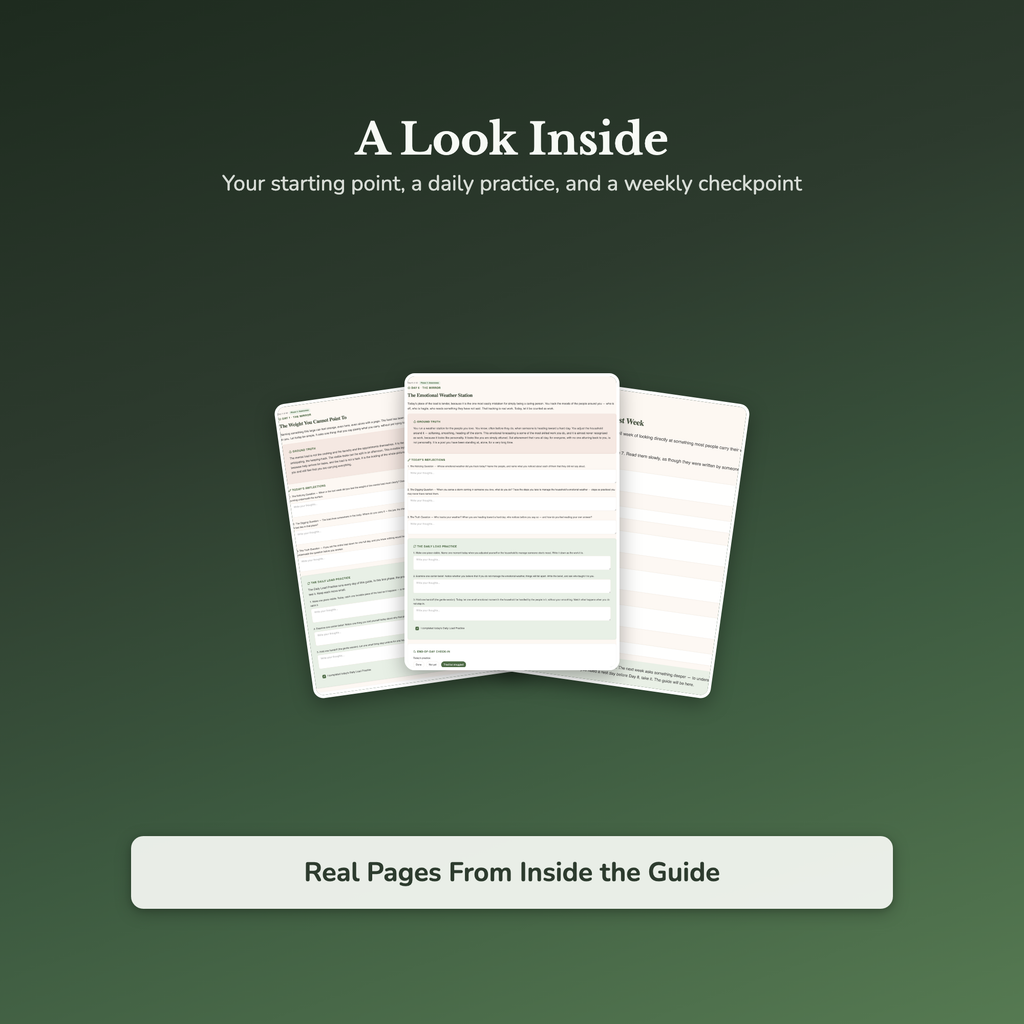 Mental Load Workbook & 40-Day Journal – Invisible Labor Guide – Interactive Digital Guide