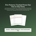 People Pleasing Workbook & 40-Day Guide — sample result and action plan