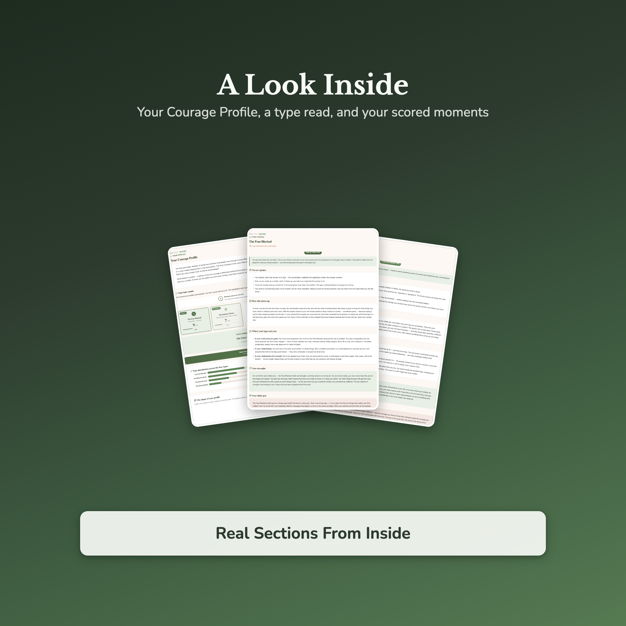 Courage Quiz & Workbook – How Fear Really Stops You – Interactive Self-Assessment