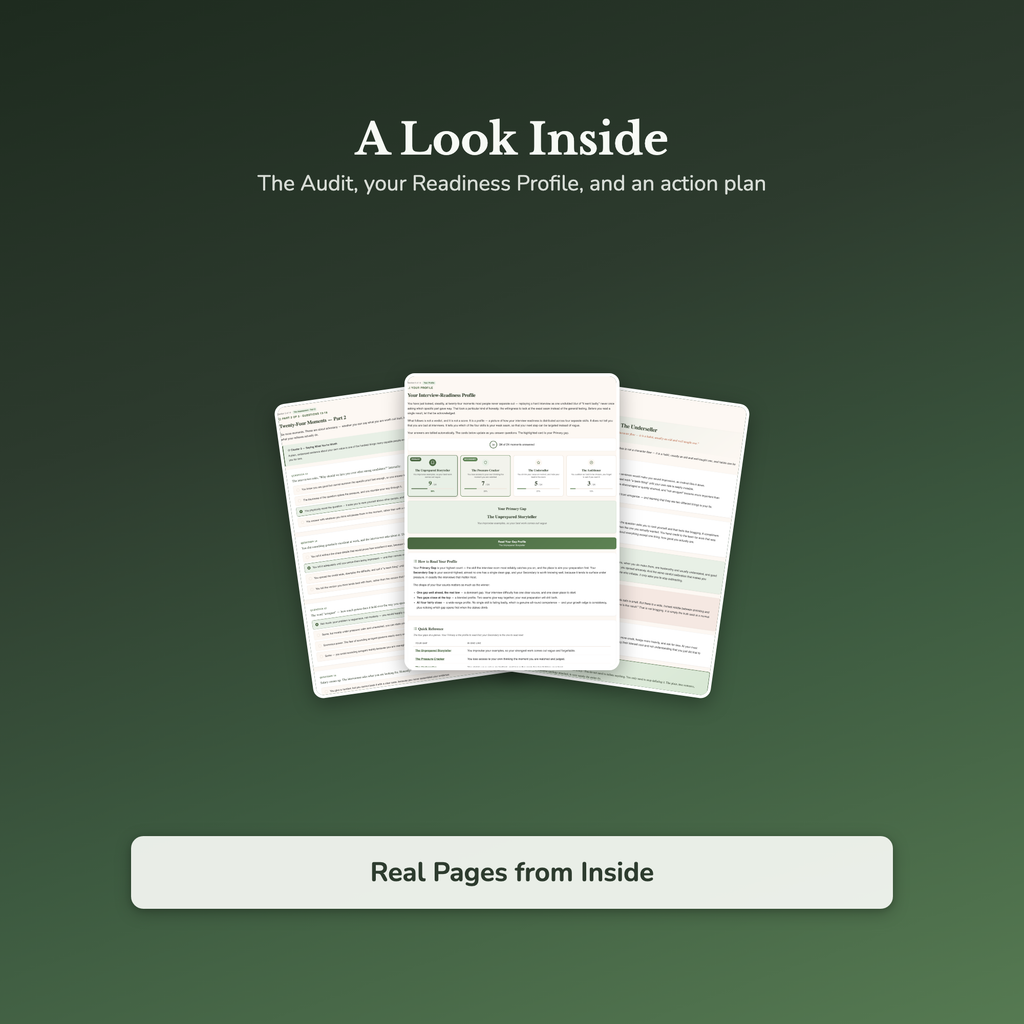 Interview Prep Quiz & Workbook – How Ready Are You? – Interactive Self-Assessment
